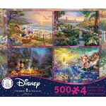 Thomas Kinkade Disney 4 X 500pc - S10