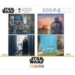 Thomas Kinkade Star Wars 4 X 500pc - Mandalorian