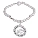 Equilibrium Heart Sentiment Bracelet - Only An Open Heart Will Catch A Dream
