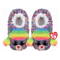 Beanie Boos Sequin Slipper Socks - Rainbow the Multicolour Poodle