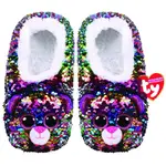 Beanie Boos Sequin Slipper Socks - Dotty the Multicoloured Leopard