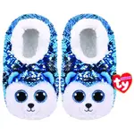 Beanie Boos Sequin Slipper Socks - Slush the Blue Dog