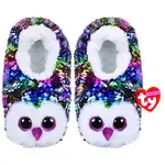 Beanie Boos Sequin Slipper Socks - Owen the Multicolour Owl