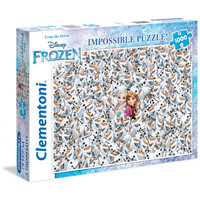 Clementoni Puzzle 1000pc - Disney Frozen Impossible Puzzle!