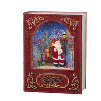 Lighted Water Book - Santa