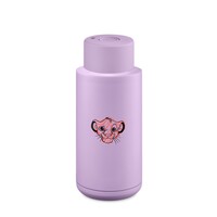 Disney x Frank Green Reusable Bottle - Ceramic 1L Limited Edition Disney Lilac Haze Graphic Simba Push Button Lid