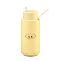 Disney x Frank Green Reusable Bottle - Ceramic 1L Limited Edition Disney Buttermilk Two Face Simba Straw Lid