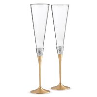 Wedgwood Vera Wang With Love - Gold Flute Pair