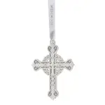 Wedgwood Christmas Figural Cross Ornament - Grey