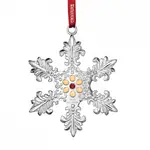 Waterford Crystal Silver 2015 Annual Snowflake Ornament