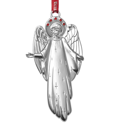 Waterford Crystal Silver 2015 Angel Ornament