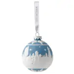 Wedgwood Christmas Building a Snowman Ornament