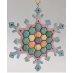 Heartwood Creek Hanging Ornament Collection - Snowflake Quilted Ornament