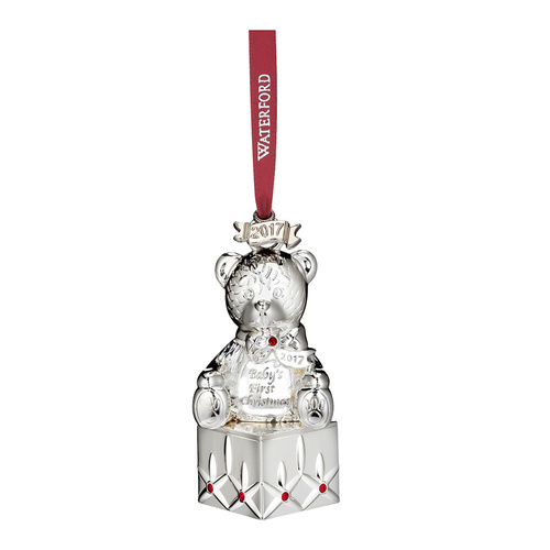 Waterford Silver 2017 Baby's First Christmas Ornament