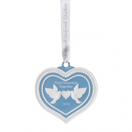 Wedgwood Christmas 2018 Our First Christmas Ornament - Blue