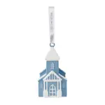 Wedgwood Christmas Church Ornament - Blue