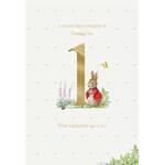 Hallmark Card - Peter Rabbit 1st Birthday Granddaughter Card
