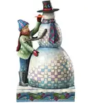 Jim Shore Heartwood Creek - Boy Making Snowman