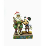 Jim Shore Disney Traditions - Santa & Mickey "Checking It Twice" Figurine