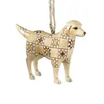 Jim Shore Heartwood Creek - Golden Retriever with Quilt Pattern Hanging Ornament