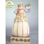 Heartwood Creek Snowman Collection - Winter Blossoms - Small Snowman with Flowers