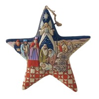 Jim Shore Heartwood Creek - Nativity Star Hanging Ornament