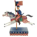 PRE PRODUCTION SAMPLE - Jim Shore Heartwood Creek - Uncle Sam Riding Horse