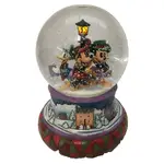 Jim Shore Disney Traditions - Mickey & Friends - Caroling for the Holidays Snow Globe