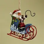Heartwood Creek Hanging ornament collection - Santa in sleigh
