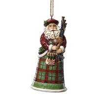 Jim Shore Heartwood Creek - Scottish Santa Hanging Ornament