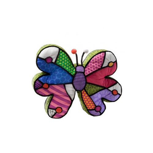 Romero Britto Butterfly Pillow Medium