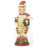 PRE PRODUCTION SAMPLE - Jim Shore Heartwood Creek - Christmas Cat Nutcracker