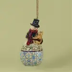 Heartwood Creek Hanging ornament collection - Snowman with cat