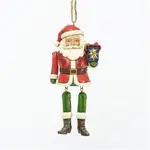 Heartwood Creek Hanging ornament collection - Santa with dangling arms and legs
