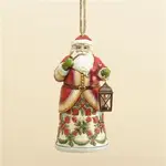 Heartwood Creek Hanging ornament collection - Colonial Williamsburg Virginia demask Santa