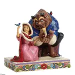 Jim Shore Disney Traditions - Something There Belle and the Beast in Winter Figurine