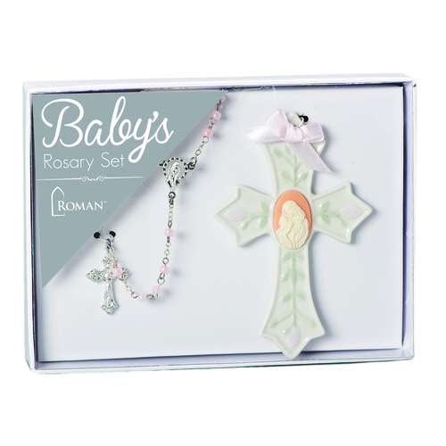 Roman Inc - Baby's First Rosary Set - Pink