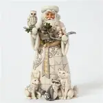 Heartwood Creek Santa Collection - White woodland Santa