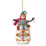 Heartwood Creek Hanging Ornament Collection - Snowman With Ornaments Ornament