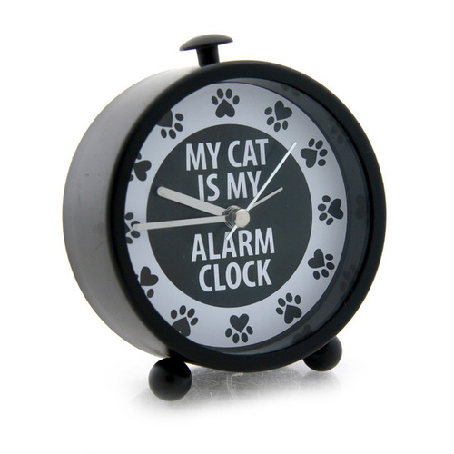 Our Name Is Mud - My Cat is my Alarm Clock Desk Clock