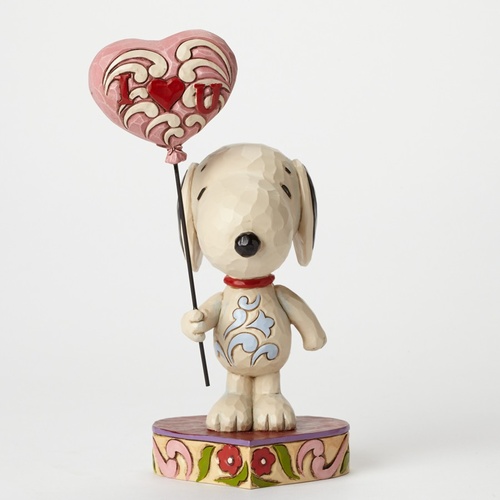 Peanuts By Jim Shore - Snoopy With Heart Balloon - I Heart U