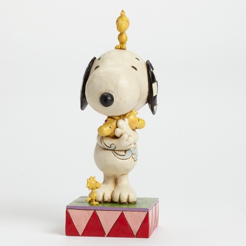 PRE PRODUCTION SAMPLE - Peanuts By Jim Shore - Snoopy With Woodstock - Love Is A Beagle Hug