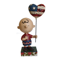 PRE PRODUCTION SAMPLE - DIFFERENT TO RELEASE - Peanuts By Jim Shore - Charlie Brown Allegiance