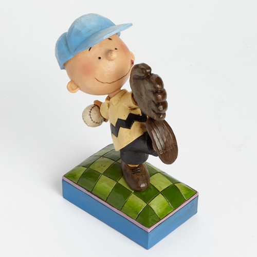 PRE PRODUCTION SAMPLE - Peanuts By Jim Shore - Baseball Charlie Brown - Perfect Pitch