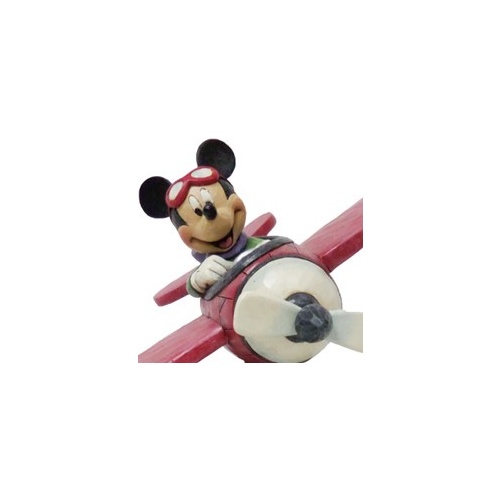 Jim Shore Disney Traditions - Aviator Mickey Mouse Globetrotting Adventure figurine
