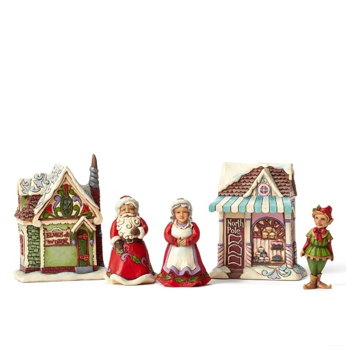 PRE PRODUCTION SAMPLE - Heartwood Creek Classic - Christmas Village 5pc Mini gift set