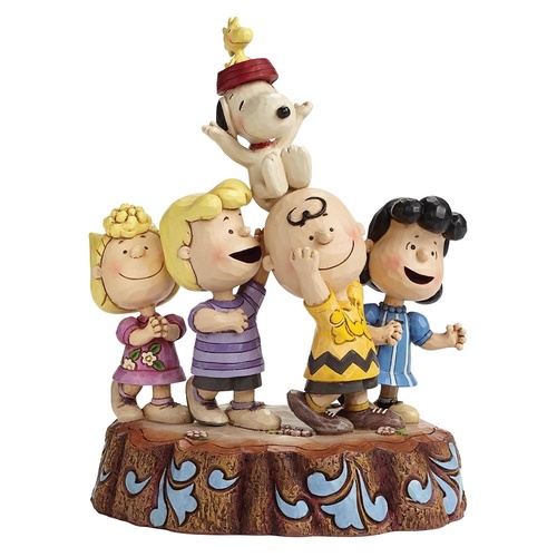 PRE PRODUCTION SAMPLE - Peanuts By Jim Shore - Hooray - 65th Anniversary Figurine