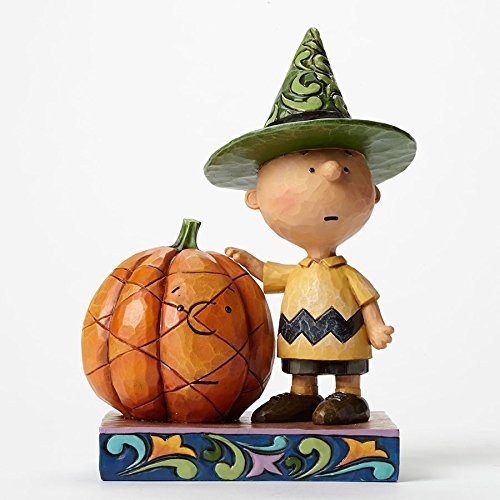 PRE PRODUCTION SAMPLE - Peanuts By Jim Shore - Charlie Brown with Pumpkin - It's Halloween Charlie Brown