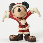 Jim Shore Disney Traditions - Santa Mickey Mouse Christmas Cheer Figurine