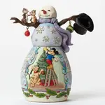 Jim Shore Disney Traditions - Mickey and Pluto Snowman Christmas figurine